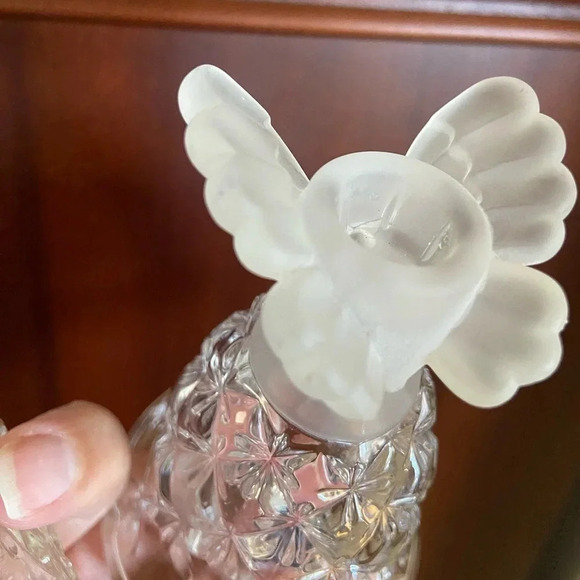 Pair of Crystal Butterfly Hofbauer Germany Frosted 5” Mini Candle Holders - Picture 6 of 9